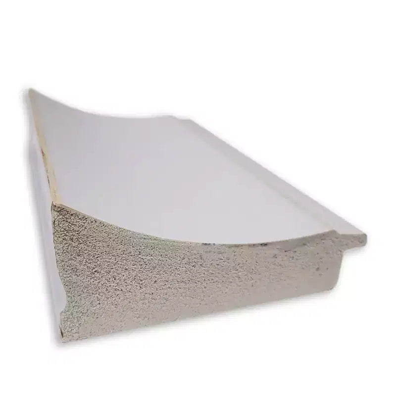 Miroir mural étroit 22x28 pouces - Cadre blanc doux, style moderne