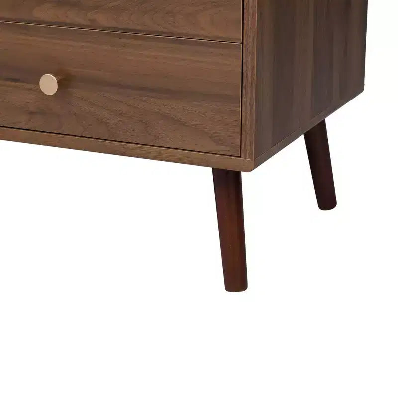 Meuble TV 193 cm aspect bois avec portes en verre et placards de rangement – Convient aux téléviseurs jusqu'à 195 cm