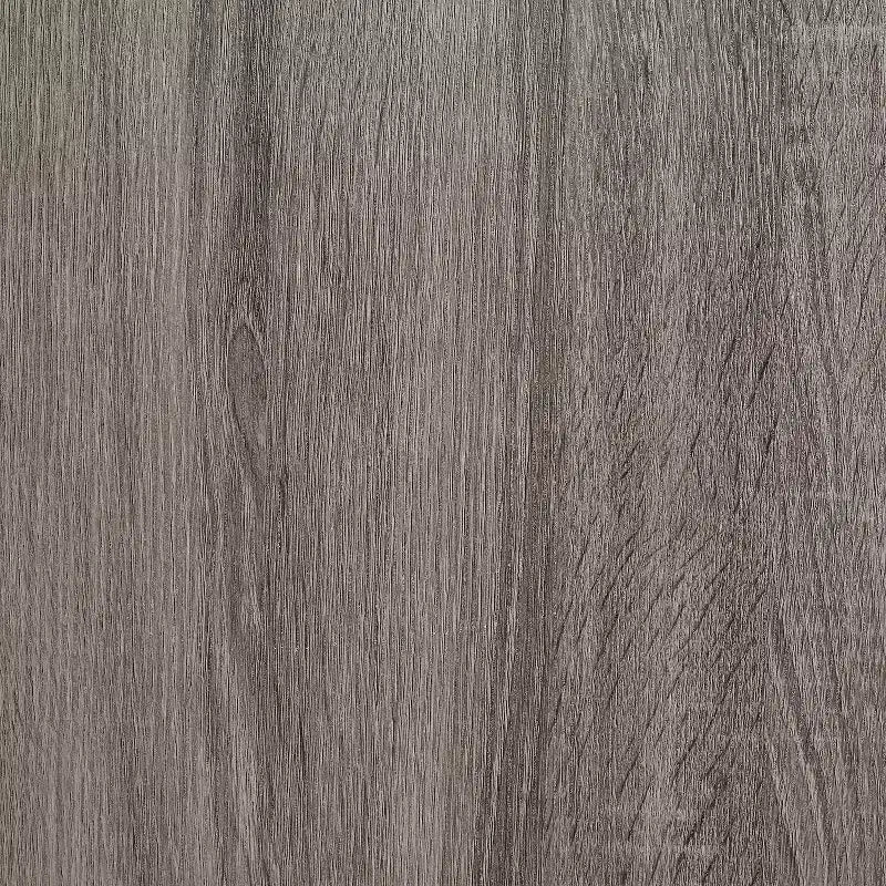 Classeur latéral à 2 tiroirs avec plateau pour imprimante – Finition plaqué bois gris