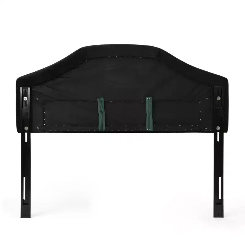 Tête de lit capitonnée Glam Grand Lit/Queen - Boutons touffetés et coutures diamant avec clous décoratifs