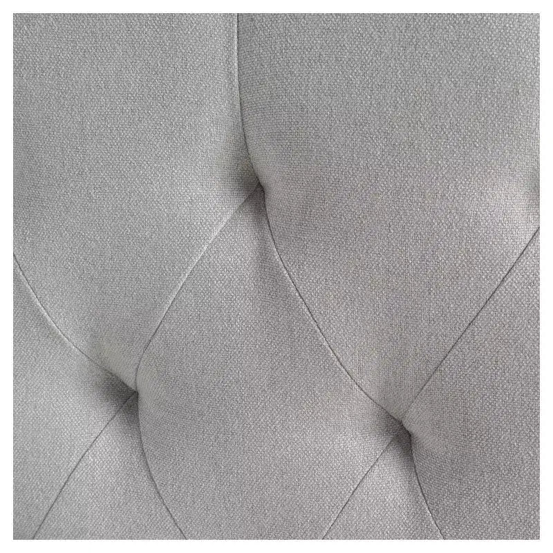 Tête de lit capitonnée Glam Grand Lit/Queen - Boutons touffetés et coutures diamant avec clous décoratifs