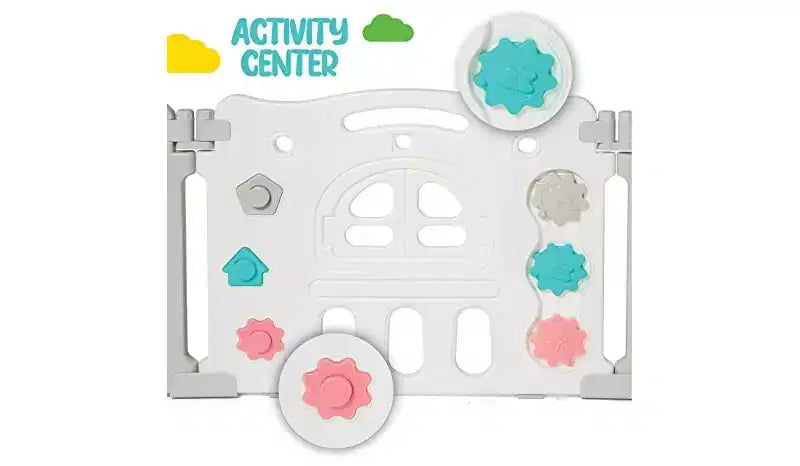 Parc pliable pour bébé de 14 panneaux - Forme réglable, Centre d'activités de plus de 2,3 m²
