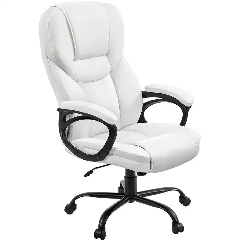 Fauteuil de bureau de direction en similicuir - Dossier haut ergonomique, capacité de 136 kg