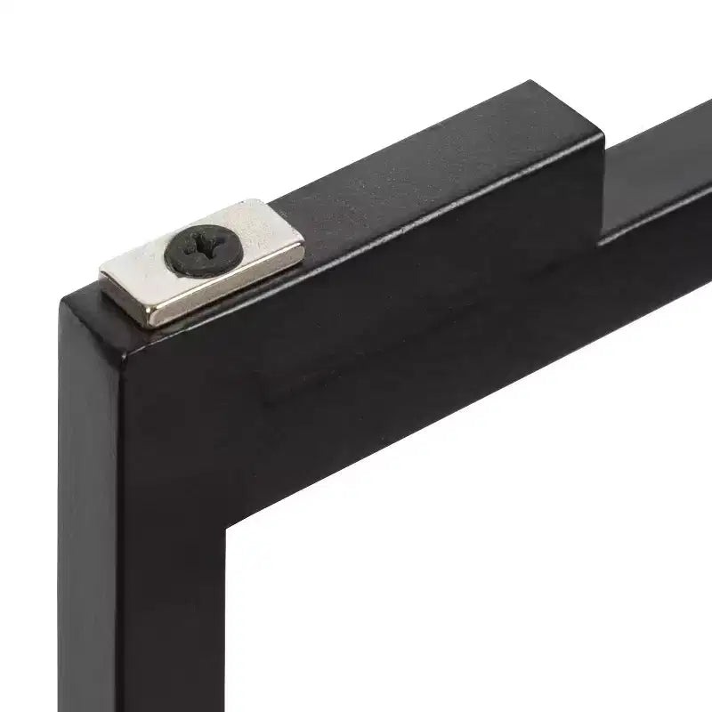 Table d'appoint pliante ronde en métal avec plateau - Noir et or, 35,5 cm