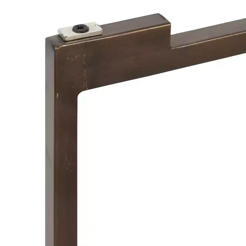 Table d'appoint pliante ronde en métal avec plateau - Noir et or, 35,5 cm